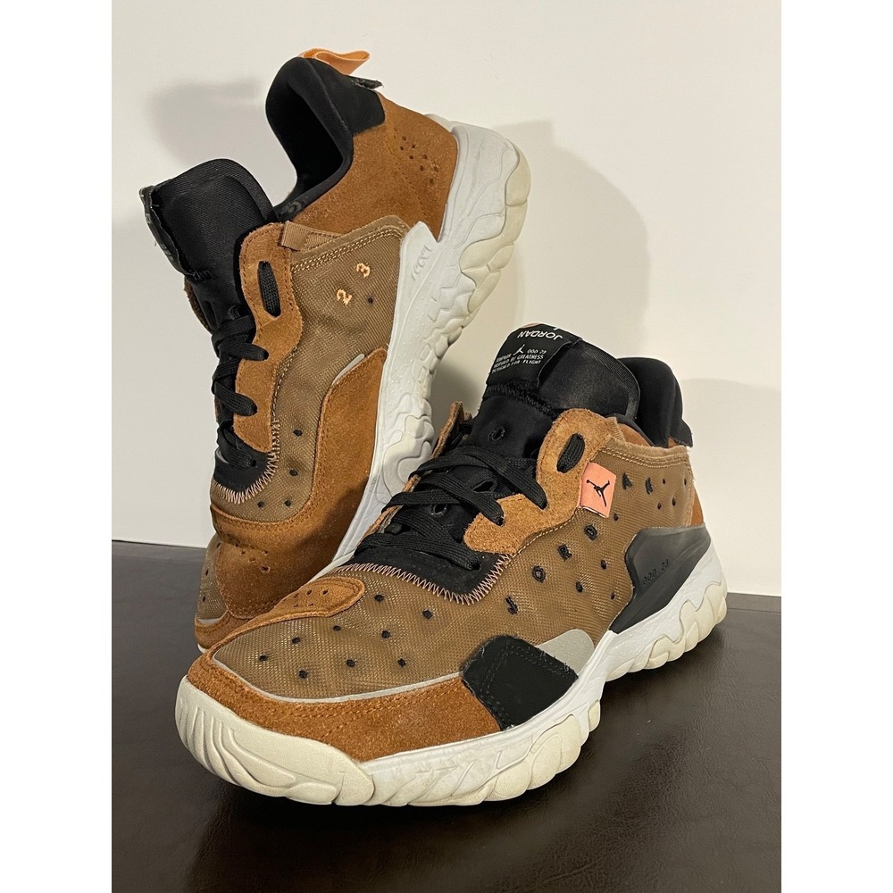 NIKE MENS SIZE 10 SHOES JORDAN DELTA 2 ARCHAEO BROWN PECAN BLACK CV8121-200
